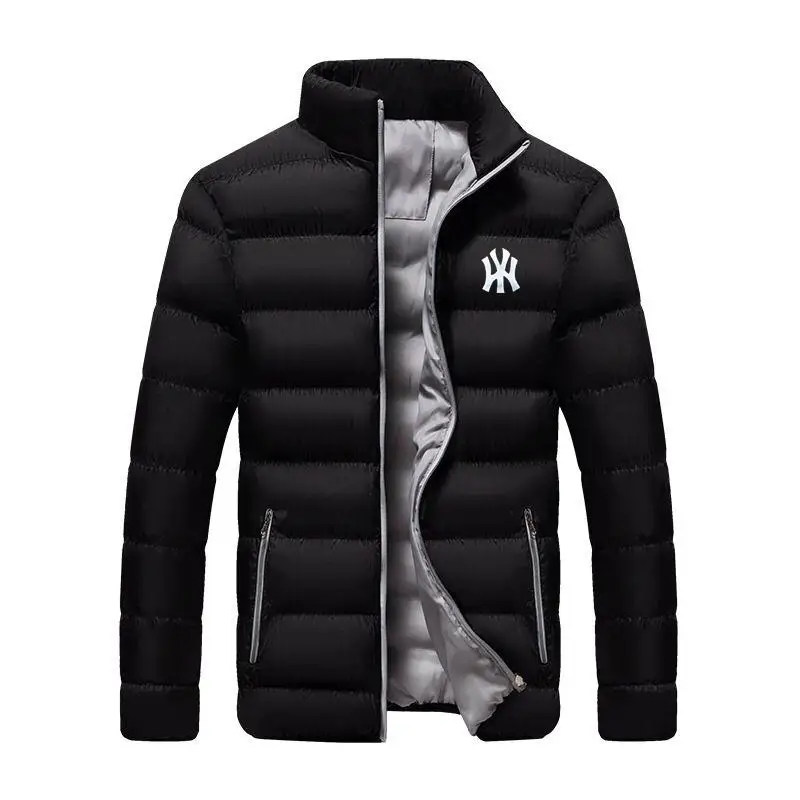 

Men Jacke Windbreaker Cotton Padded Jacket Casual Sports Autumn Winter Men's Stand Collar Warm Thick Parkas Youth Trend