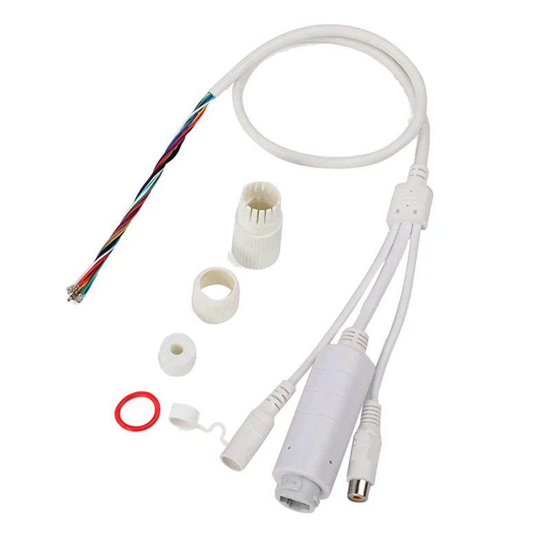 

Waterproof POE Adapter Cable POE Splitter Cable with Audio 48V to 12V 1A IEEE802.3Af for IP Camera