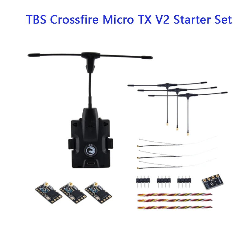 TBS Crossfire-Micro TX V2 Starter Set, Crossfire CharacterRX SE, FPV Racing FreKouLong Range, 3PCs