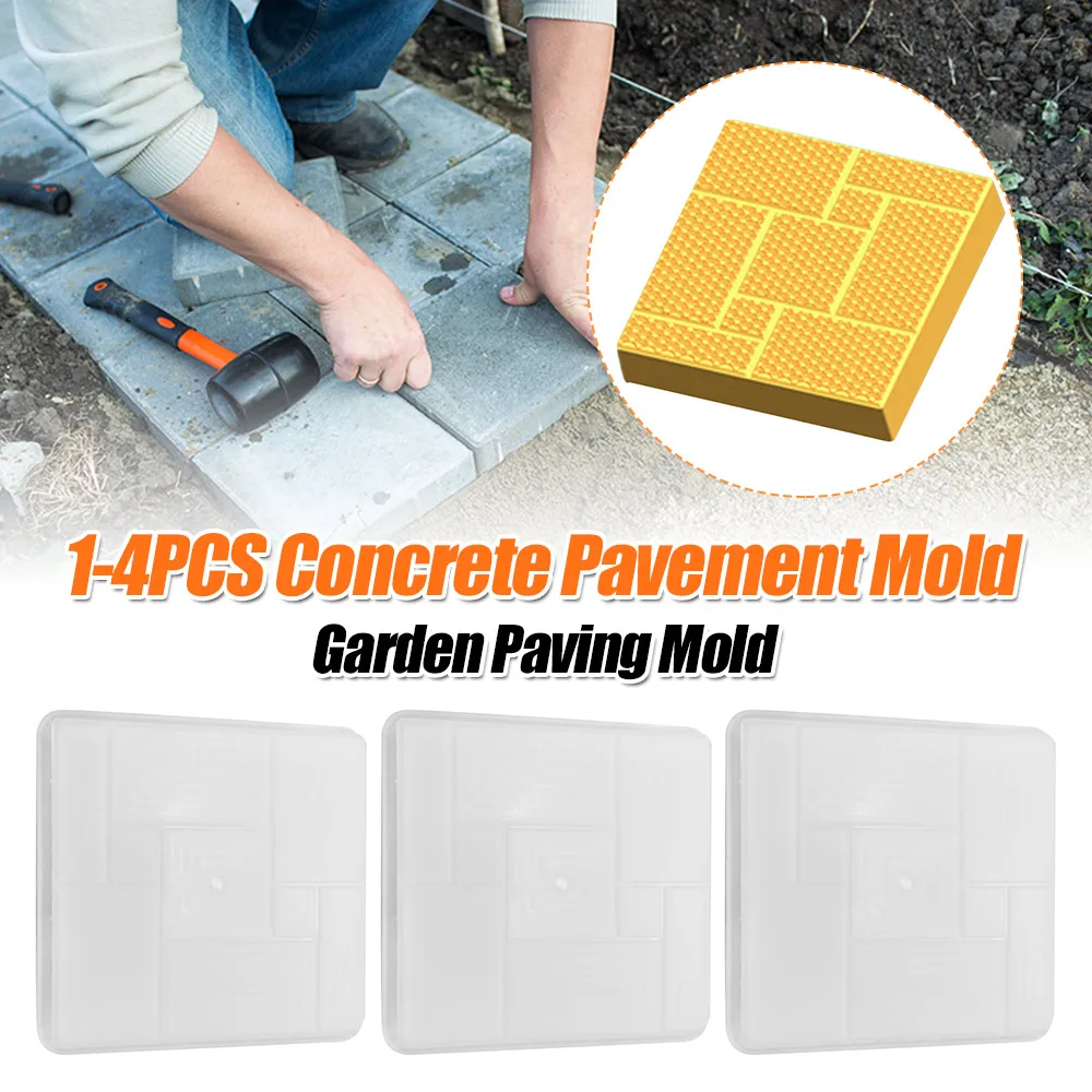 Garden Paving Mold Path Maker Mold Reusable Floor Molding Machine Mold DIY Manually Handmade Home Courtyard Path Lawn Maker