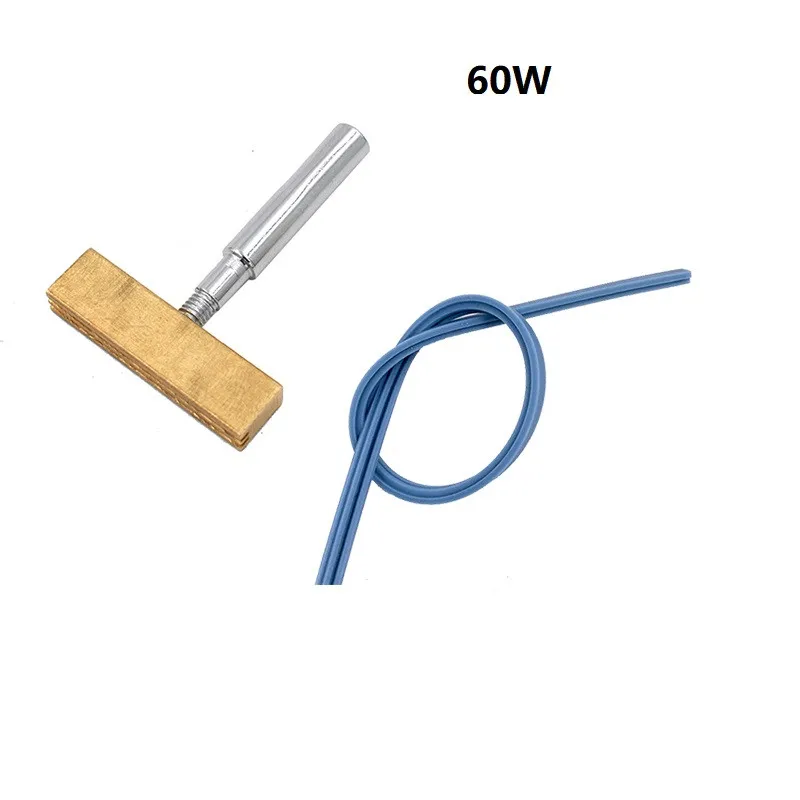 30/40/60W Welding Head T Tip T-Head Soldering Iron With Rubber Cable Hot Press For LCD Screen Repair Soldering Welding Tool