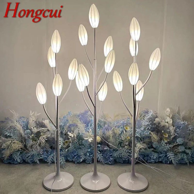 

Hongcui Modern White lily Wedding Lights Festive AtmosphereLED Light for Party Stage Road Lead Background Decoration