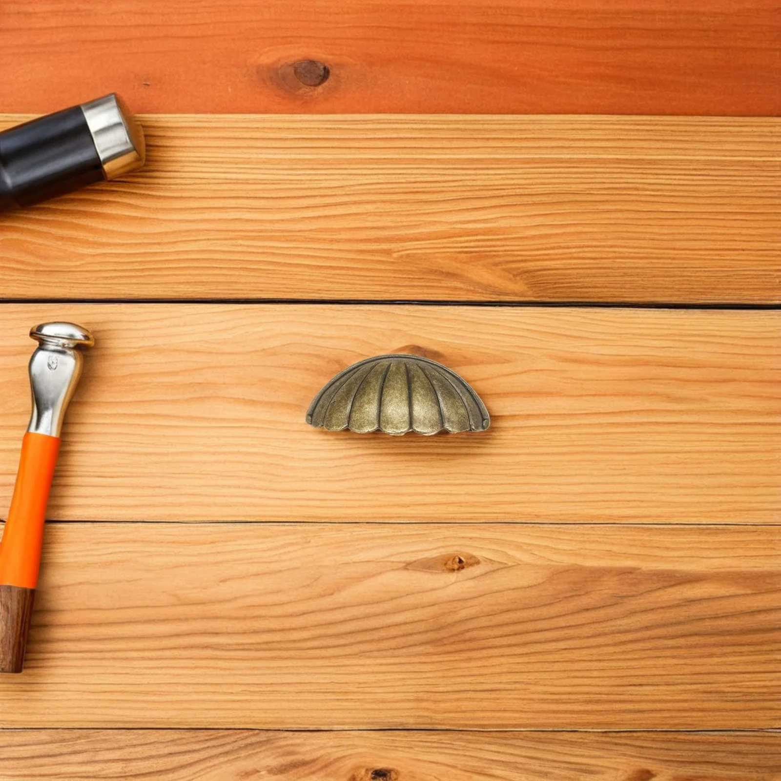 

4Pcs Vintage Shell Cabinet Pulls Durable Metal Drawer Handles Furniture Pulls Cupboard Wardrobe Handles Cabinet Handle