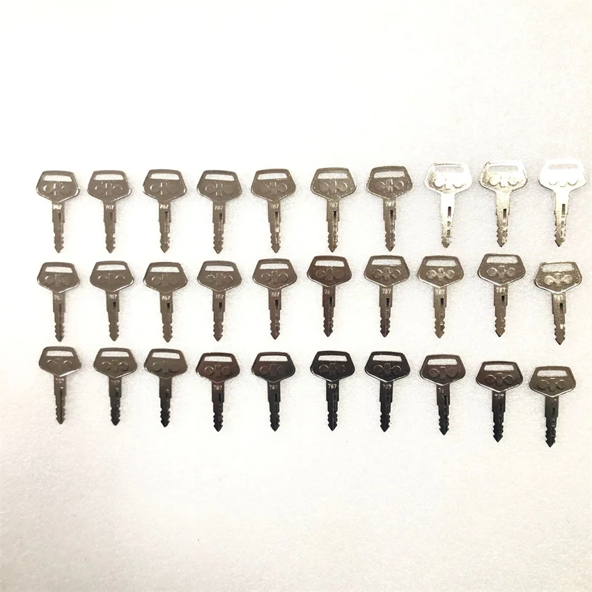 30PCS 787 Key for Komatsu Excavator Dozer Loader Heavy Equipment TR261434