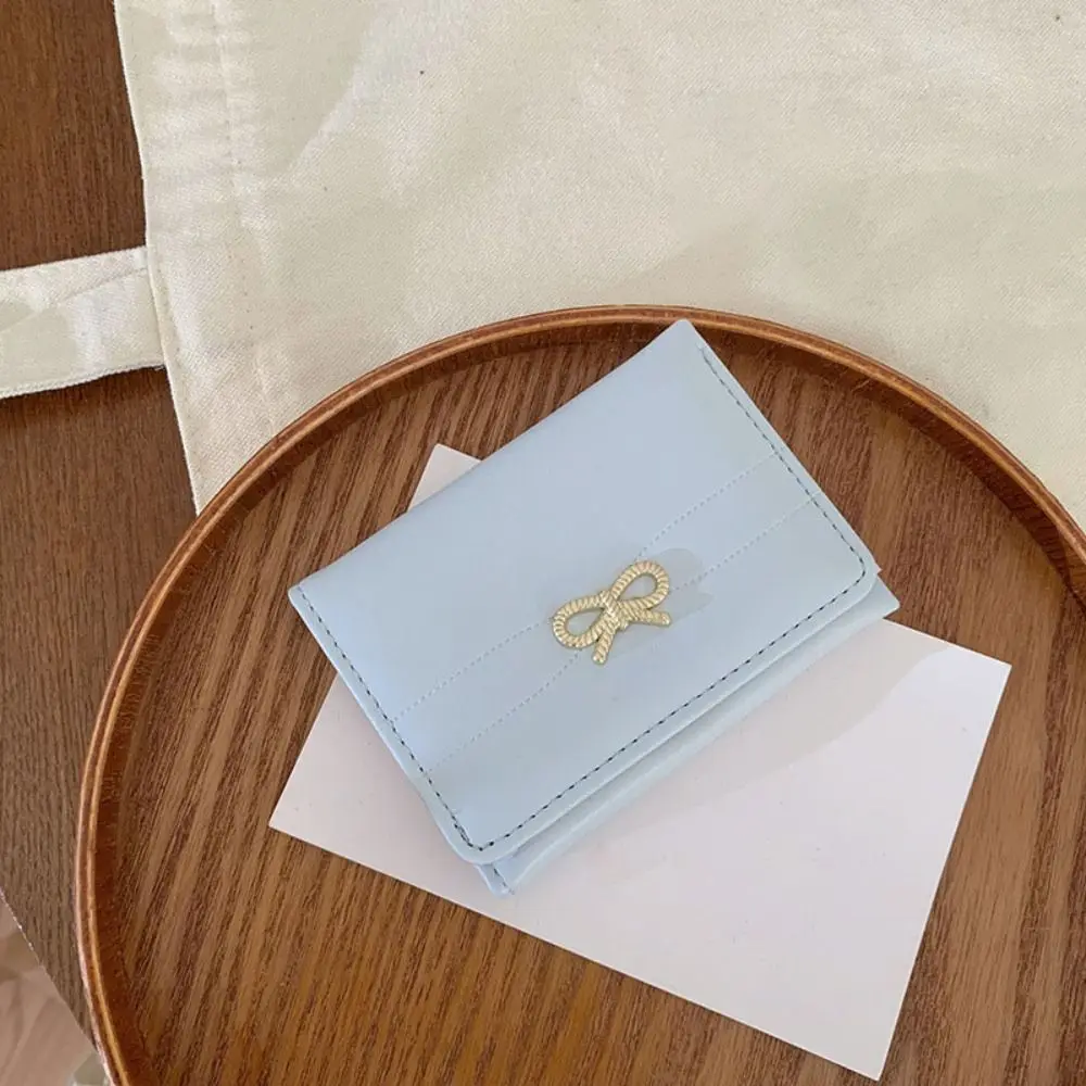 محفظة صغيرة محمولة على الطراز الكوري بلون سادة ومحفظة بسيطة للطلاب متعددة الوظائف وخفيفة الوزن ومنظم للبطاقات #3