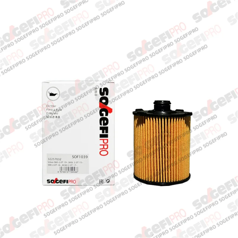 

For Volvo S60 mk3 S90 mk2 XC40 2017-2024 XC60 2017-2025 XC90 2015-2021 B42 2.0L Engine SOGEFIPRO Oil Filter SOF1039 32257032