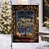Merry Christmas Window Scene Garden Flag 12x18 Inch jjp