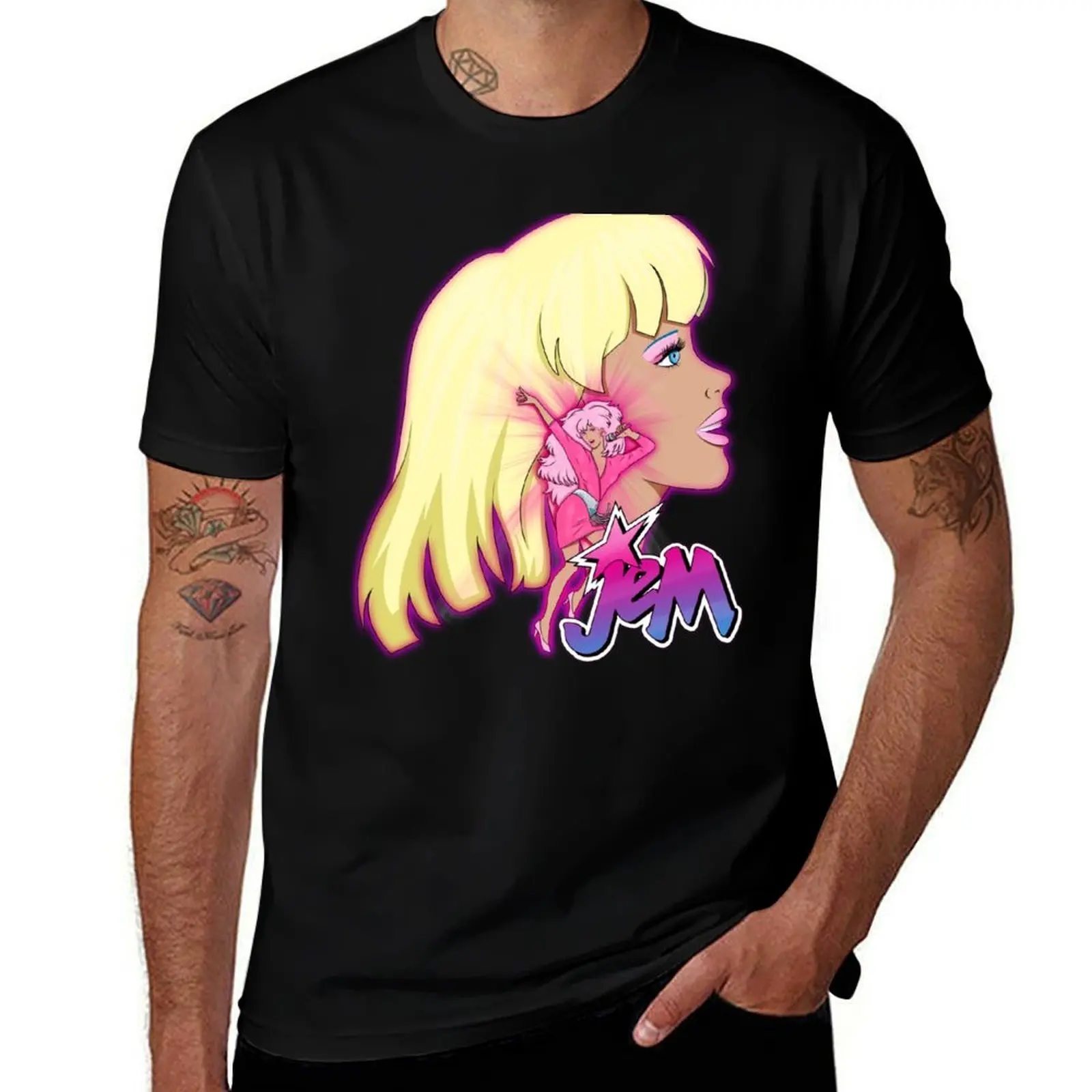 Its Showtime Synergy - Jem logo T-Shirt Outdoor Work Short Sleeve Top T-Shirt