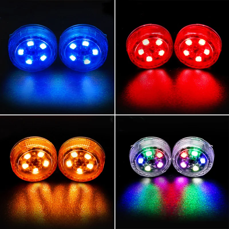 2pcs Magnetic Wireless 5LED Door Open Warning Anti-Collision Light for Hyundai IX35 IX45 IX25 I20 I30 Sonata, Verna, Solaris