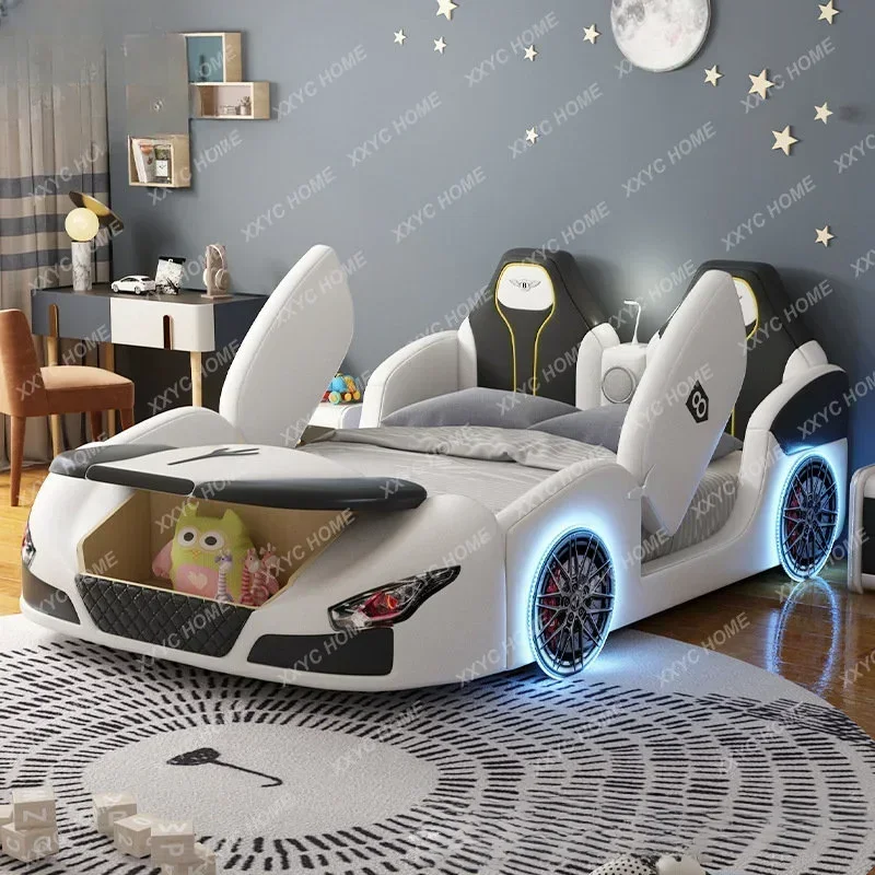 Car Bed Children's Bed Boy Sports Car Style Racing Bed Single Bed 1.2 M 1.35M Double Bed 1.5 M camas para niños