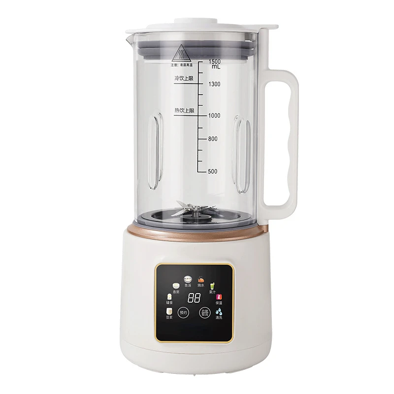 1500ML Electric Soybean Milk Maker 220V Nut Milk Maker Food Blender Water Boiling Kettle Multi Fruit Juicer Baby Food Machine