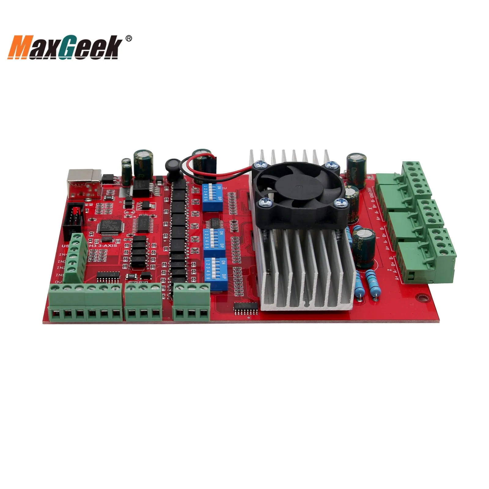 Maxgeek MACH3 CNC 3 Axis Stepper Motor Driver Board TB6560 USB Port