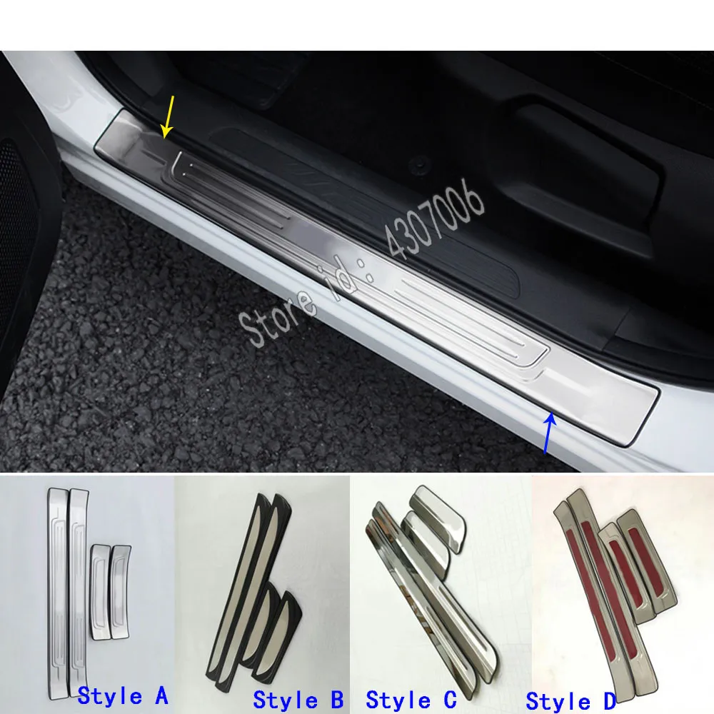 For Renault Kadjar 2016 2017 2018 2019 2020 Car Stainless Steel Pedal Door Sill Scuff Plate External Threshold Molding Styling