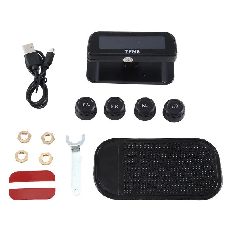 

External Tire Pressure Monitor Tire Pressure Monitoring Sensor Tire Detection Universal Easy To Use