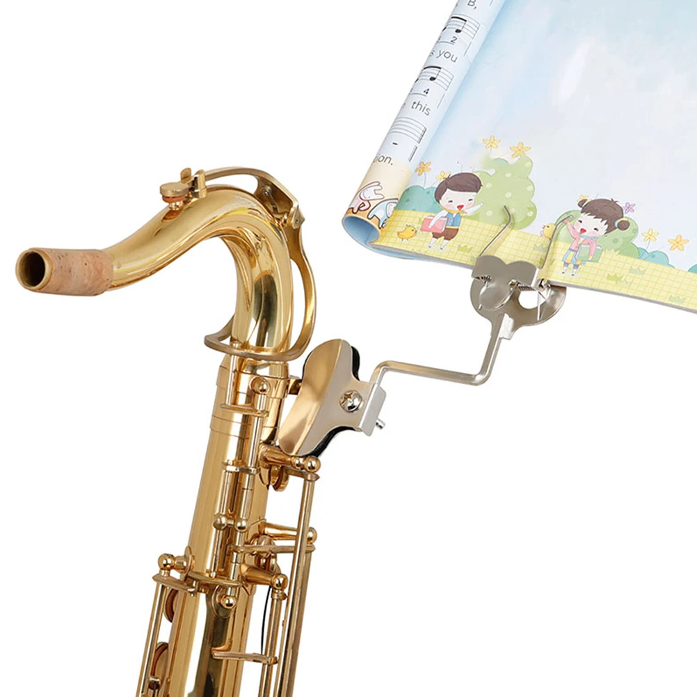 

2 Pcs Music Stand General Musical Accessories Lyre Holder for Guitar Score Iron Marching Band