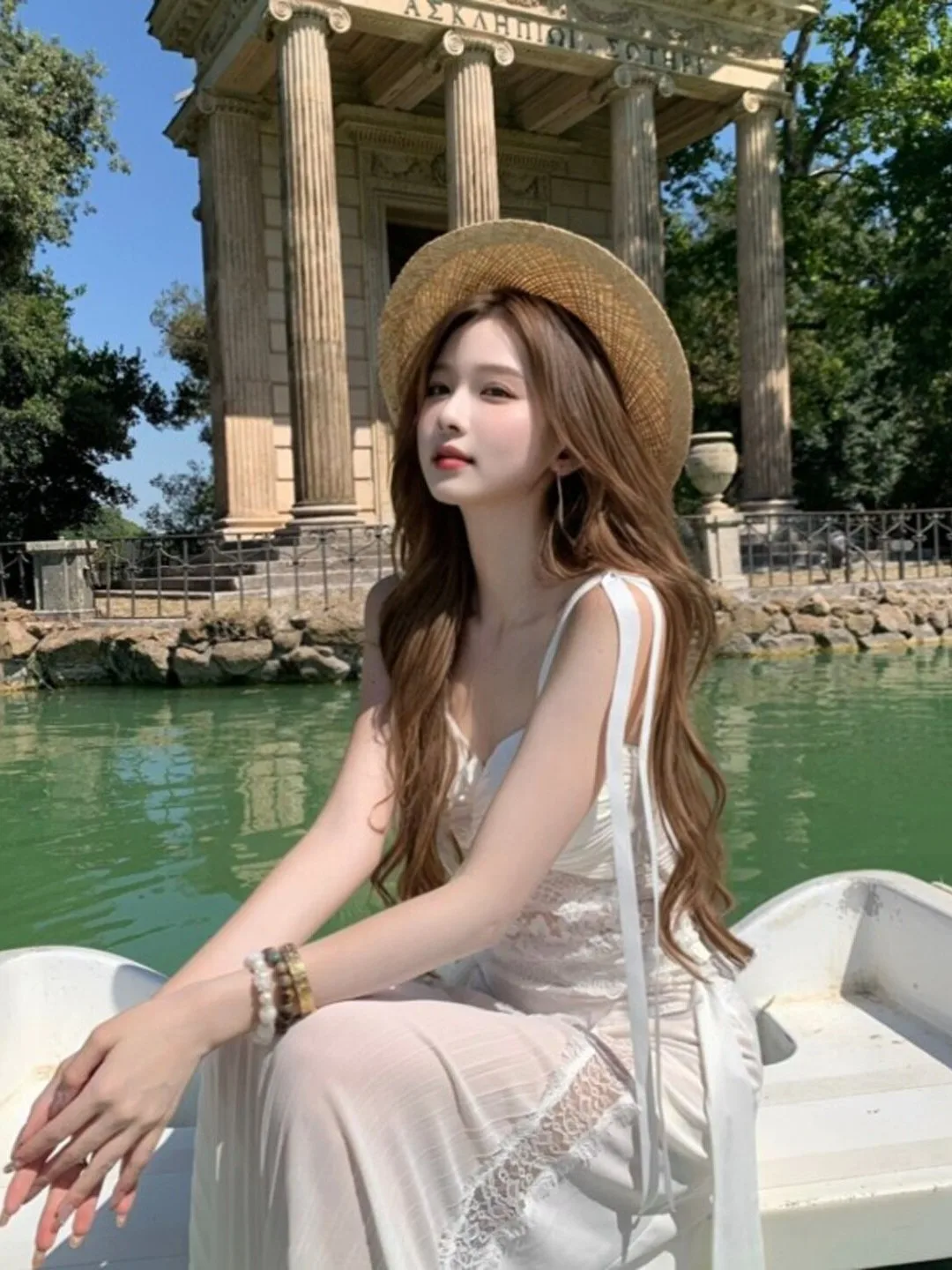 

Unique Sexy Wind Halter Top And Skirt Set Women's Fashion Summer Outfit High Waist Long Skirt Comfortable Breathable Two Piec...