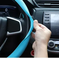 Non-Slip Silicone Steering Wheel Cover Summer Breathable Elastic Universal Fit 38cm Car Steering Wheel Protector Accessory 4