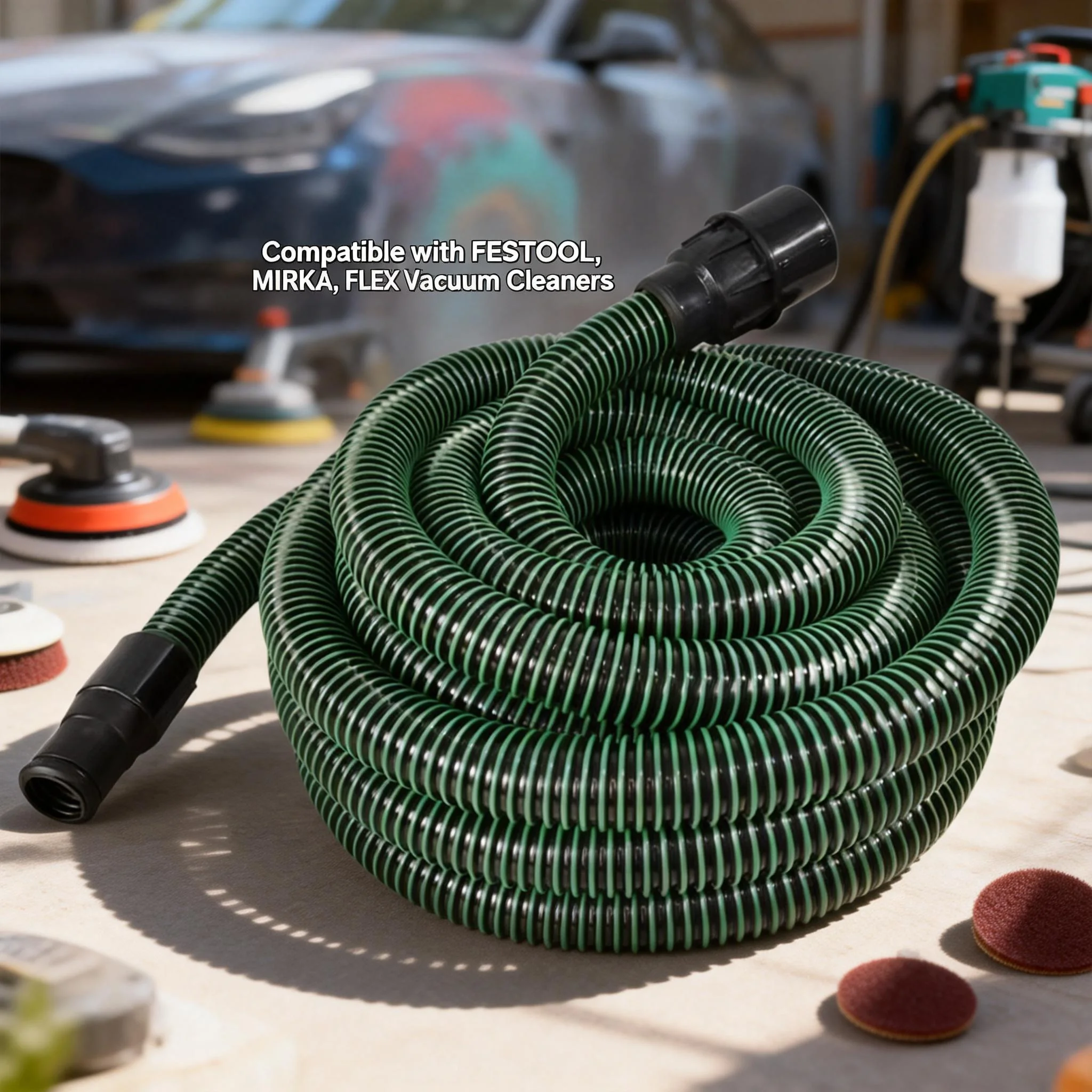 10M Festool Mirka Vacuum Cleaner Dust Bucket Hose Plastic Pipe Vacuuming Tube for Power Tools And Sandpaper Machines