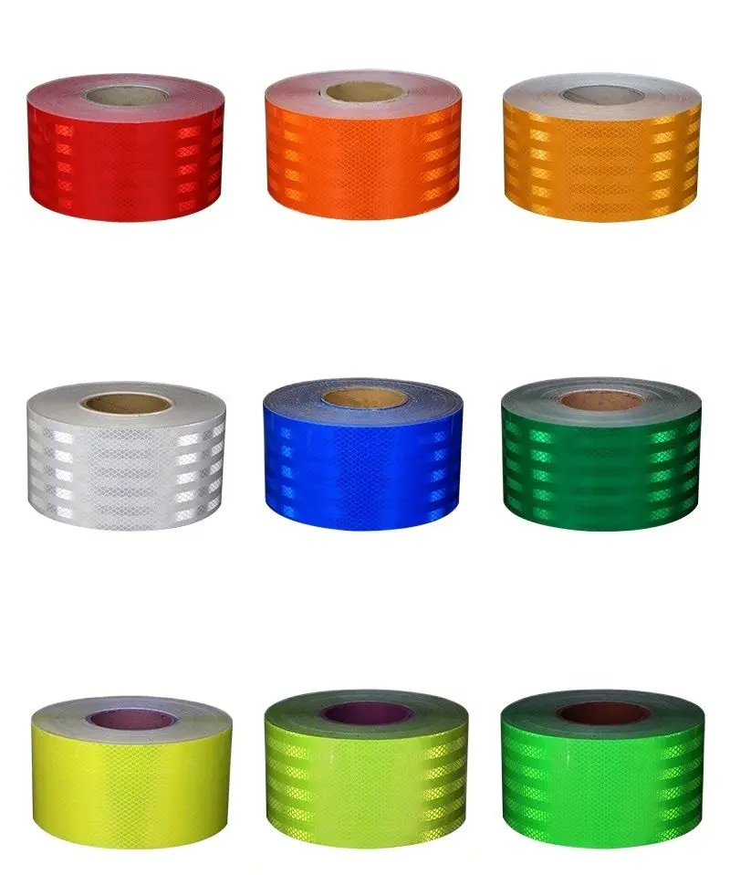 5Cm/10Cm/15Cm Breed Werkplek Beschermende Zelfklevende Pet Super Reflecterende Waarschuwing Veiligheid Tape