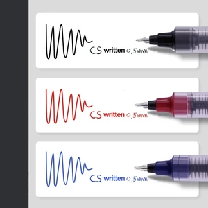 12 pcs Rollerball -Stifte Ball Point Stift 0,5 mm extra feine Spitze schwarze Flüssigkugel Rollenballstifte 6 Hauptverkaufs -Rollerball -Stifte - №3