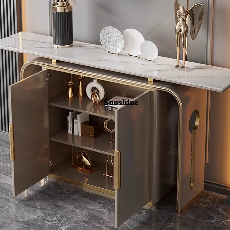 

Luxury Modern Entryways Table Simple Classic Exquisite Trendy Console Table Storage Beauty Schreibtisch Living Room Furniture F
