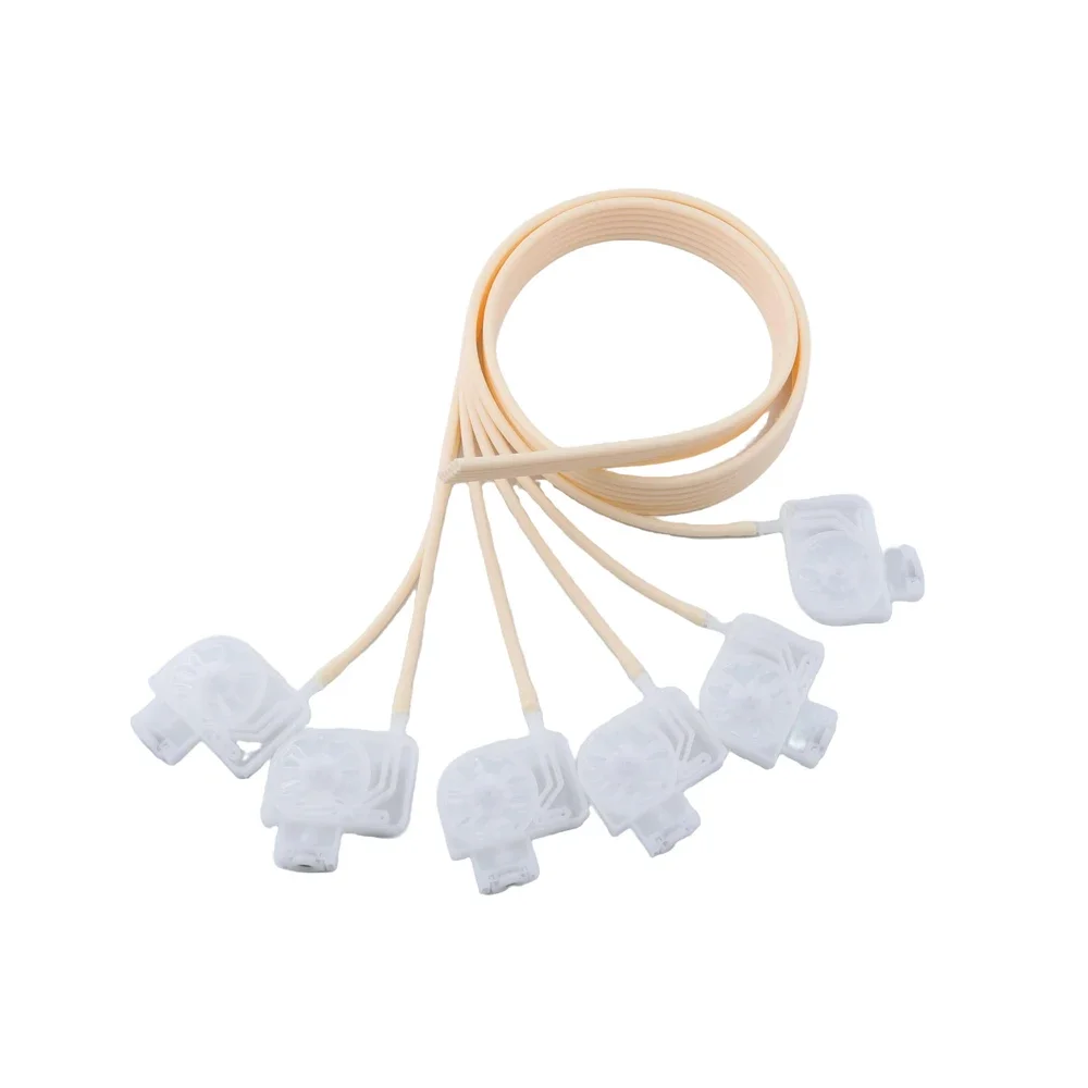 أنبوب حبر طابعة سيليكون ناعم مع المثبط 6 صفوف نظام كيبك أنبوبة لينة سيليكون مرنة ل L18050 ET8550 18100 #6