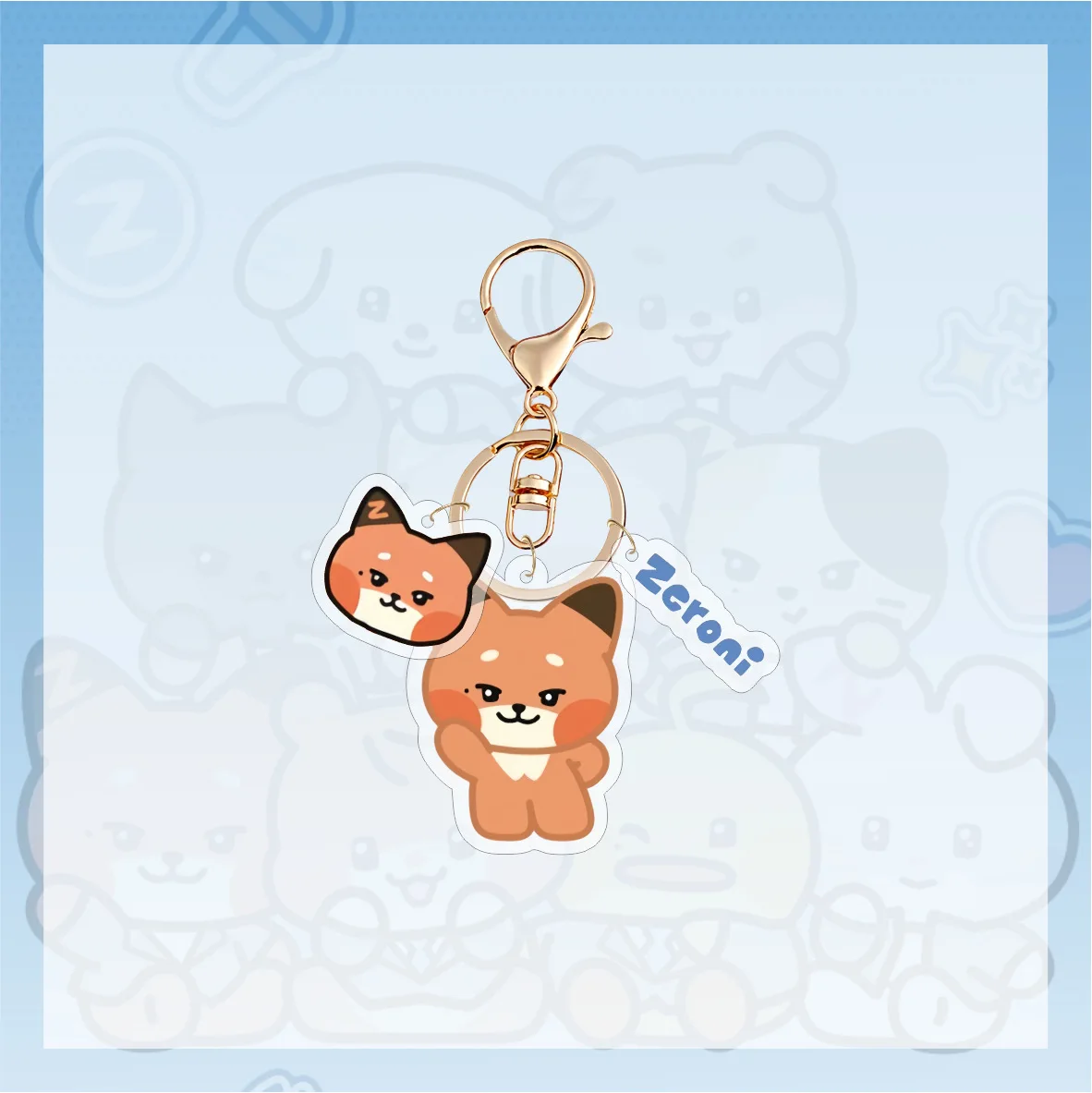 KPOP ZB1 Keychain ZEROBASEONE Cartoon Animals Acrylic Keyring Pendant Bag Accessories Hanbin Matthew Ricky Jiwoong Fans Gift