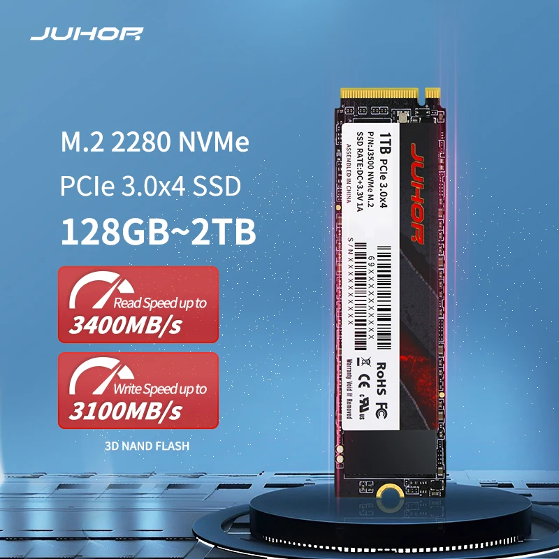 

JUHOR M.2 SSD 128GB 256GB 512GB 1TB 2T SSD Hard Drive M2 SSD M.2 NVMe PCIE3.0x4 SSD Internal Hard Disk For Laptop Desktop