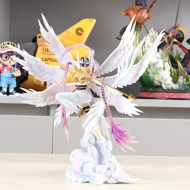 

Digimon Angewomon Archer Pose ПВХ фигурка статуя аниме Коллекционный декор для рабочего стола подарок на день рождения для фанатов детей