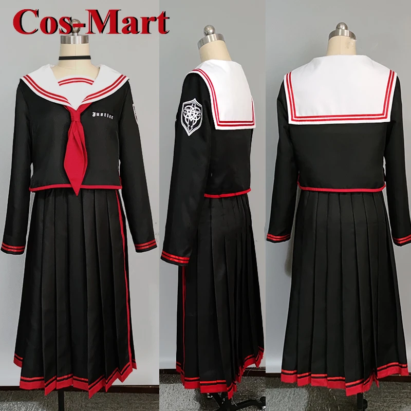 Cos-Mart Game Blue Archive Hanekawa Hasumi Cosplay Costume Gorgeous Black Sailor Dress Activity Party Role Play Clothing