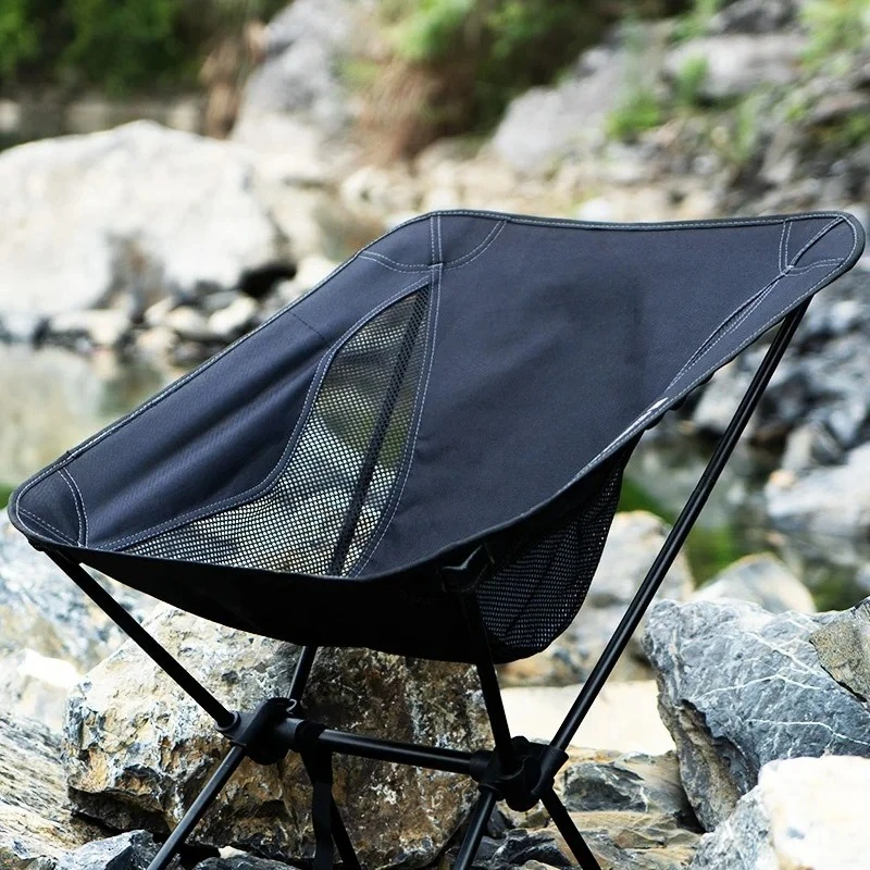 Ultra-light aluminum folding beach chair portable low back outdoor park camping leisure furniture