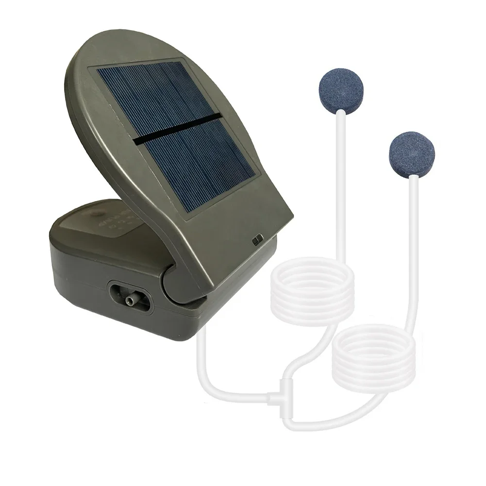 Solar Powered For Pond Aerator Pump with Rechargeable Battery and Multiple Modes for Oxygen Supply in For Ponds and Aquariums