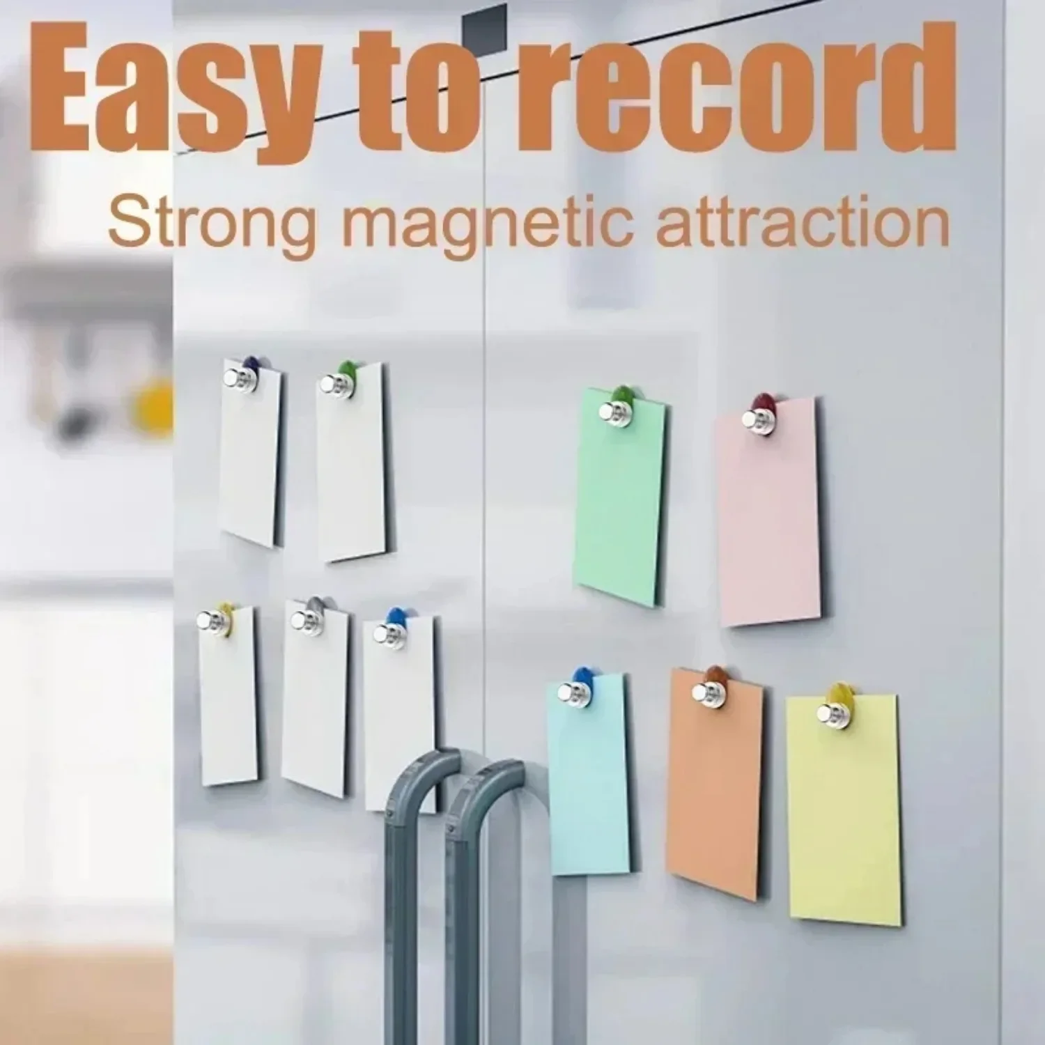 Neodymium Magnet Super Strong Multicolor Push Sucker Thumbtack Durable Steel Magnetic Pushpins Pin for Refrigerator Whiteboard