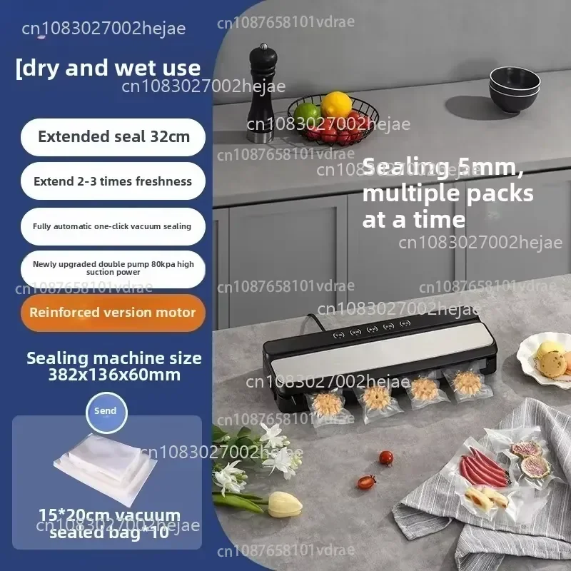 Automatic household small vacuum sealing m achine Vacuum fresh-keeping sealing machine Plastic sealing machine