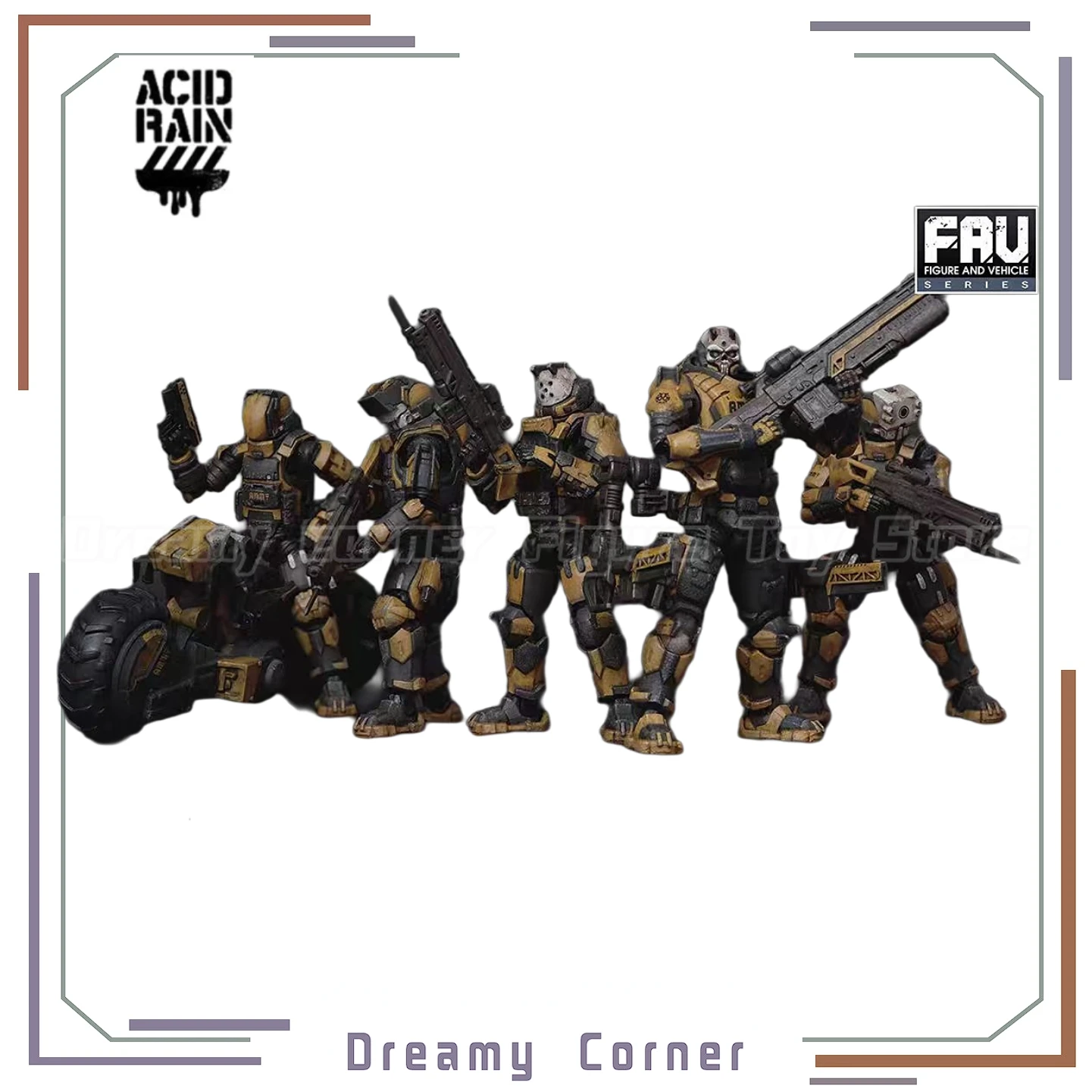 

Original Acid Rain War FAV-A72-75 1/18 Mason Yellowjacket Captain Wasp Vanguard Swiftwing Spider MKL2a 3.75 Inch Movable Model
