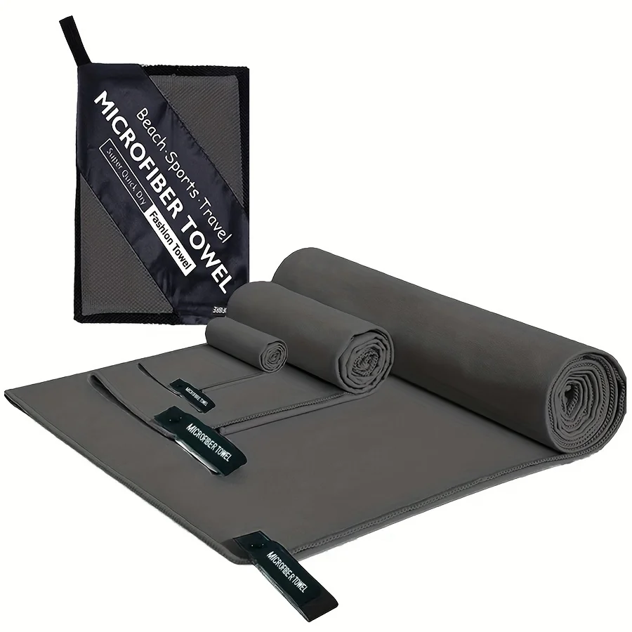 

Цельное супервпитывающее пляжное полотенце из микрофибры/пляжное полотенце, быстросохнущее, мягкое с обеих сторон, пушистое, одноцветное