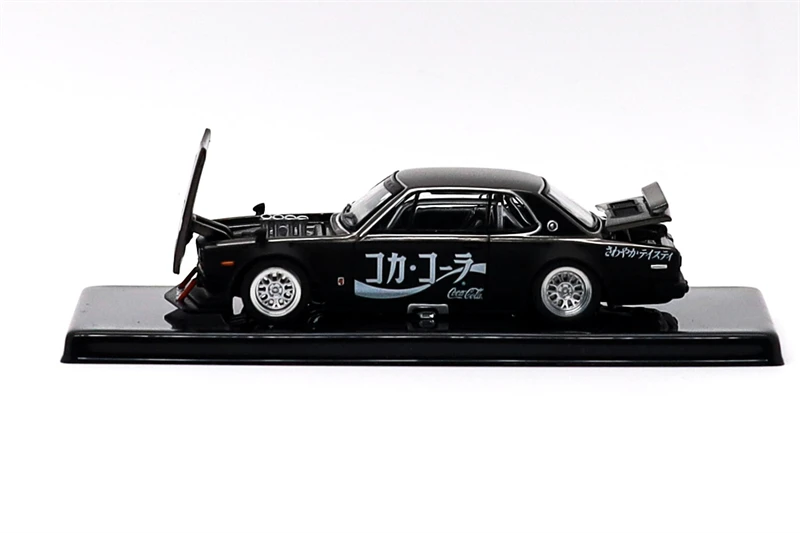 

Масштабная модель автомобиля 1:64 Skyline Drift (HAKOSUKA) Zero JP Black Chrome, коллекционная, из литого металла