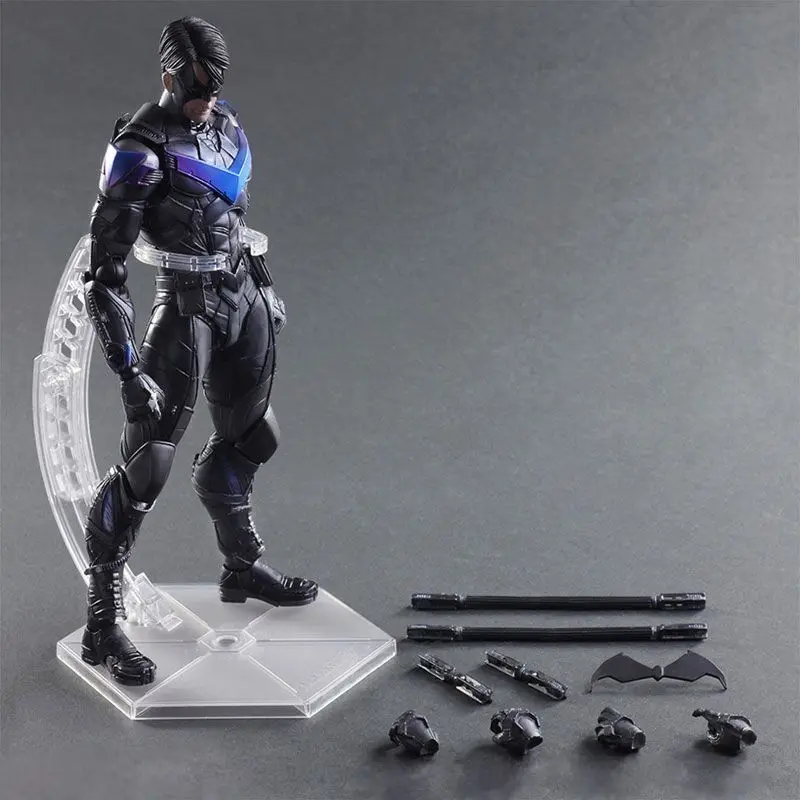 Play Arts Batman The Dark knight Night Wing High Quality PVC Action Figure Collectible Model Toy Christmas Gifts 27CM