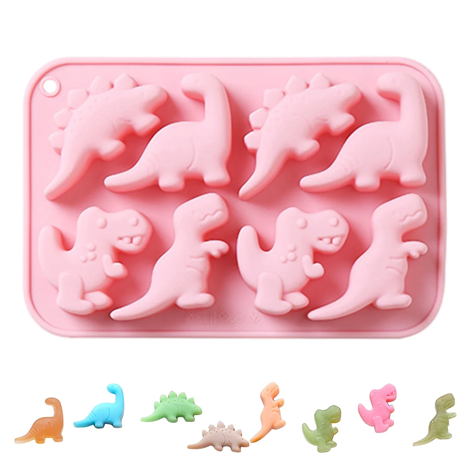 3D Dinosaur Silicone Fondant Mould Cake Chocolate Candy Fondant Candle Soap Craft Cake Mold Baking DIY Cake Decor Molds