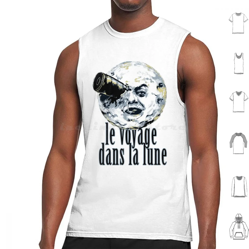 The Trip To The Moon-Le Dans La Lune Tank Tops Vest Sleeveless Thebluebox115 Space Rocket Moon Landing Silent Movie Lunar