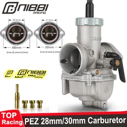 NIBBI PZ 30mm Flange Carburetor PEZ 28mm Carb Jets Carburetors 200cc-300cc Engine Gy6 Yamaha Suzuki Pitbike Motorcycle Parts