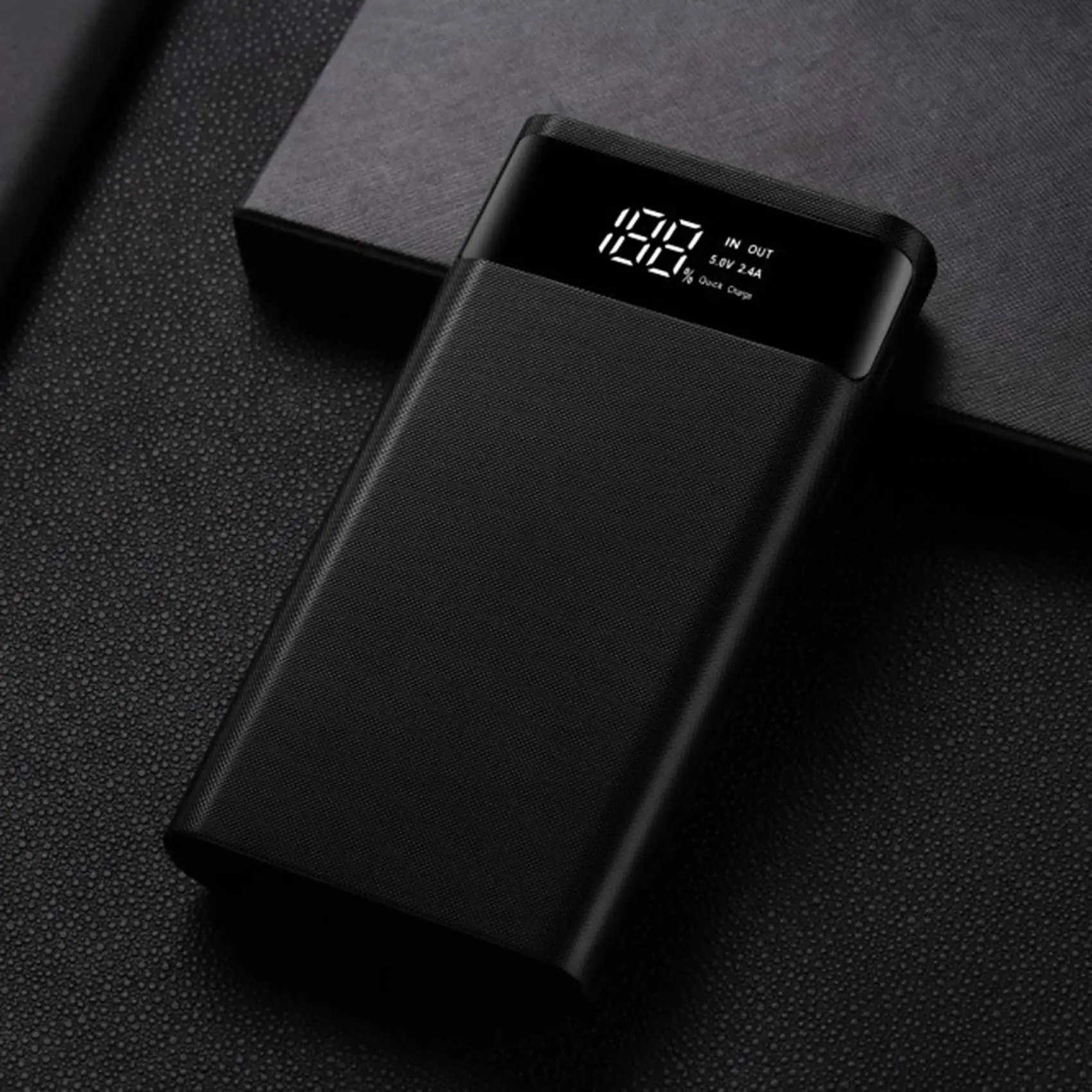 

B64C18650 Battery Power Bank Box 22.5W Fast Charging LCD Display 20000MAh Power Board for 6X18650 Battery Powerbank Case(A)