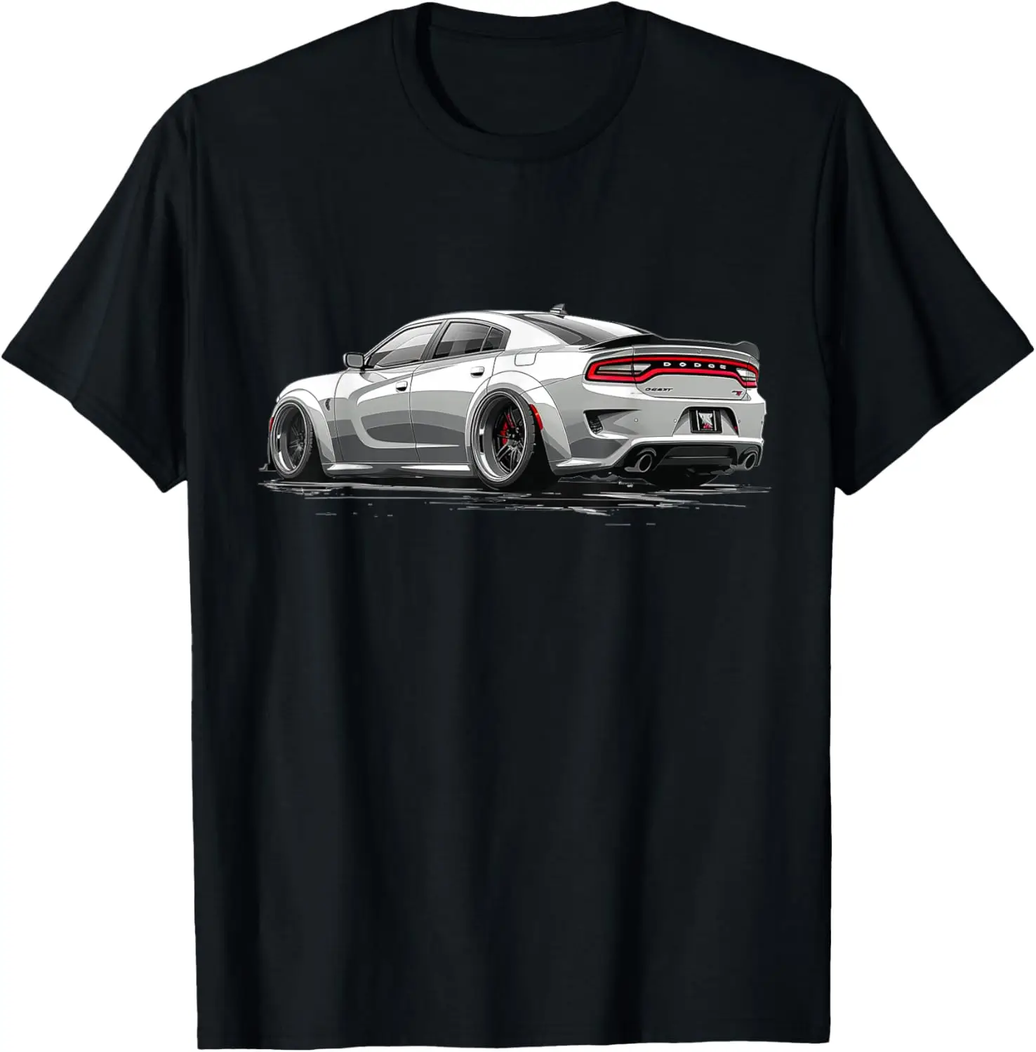 تي شيرت Redeye Dod SRT Muscle Car Charger White Scat Racing Graphic