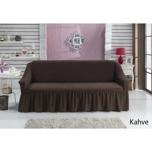 Karna Home 2 Seater Sofa Sofa Cover Brown