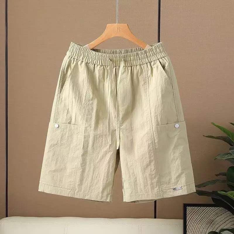 2026 Summer Sports Shorts for Men - Five-Piece Pants in Solid Color - Loose Fit - Men's and Women's - Large Size Pants
