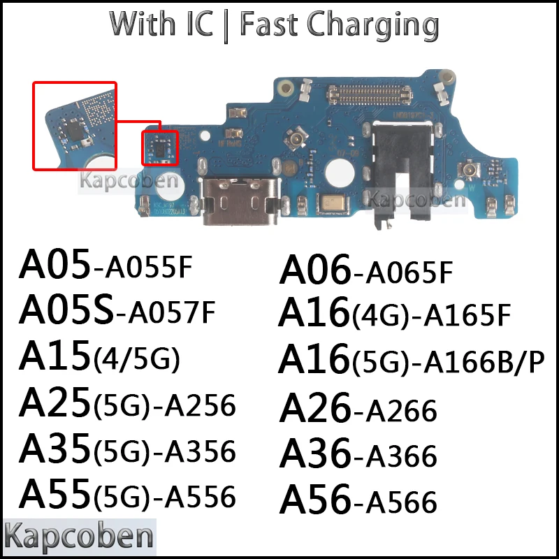 

Charging Board for Samsung Galaxy A05S A15 A25 A26 A36 A35 A55 A06 A16 A05 A56 Module 4G 5G Usb Dock Charger Ports