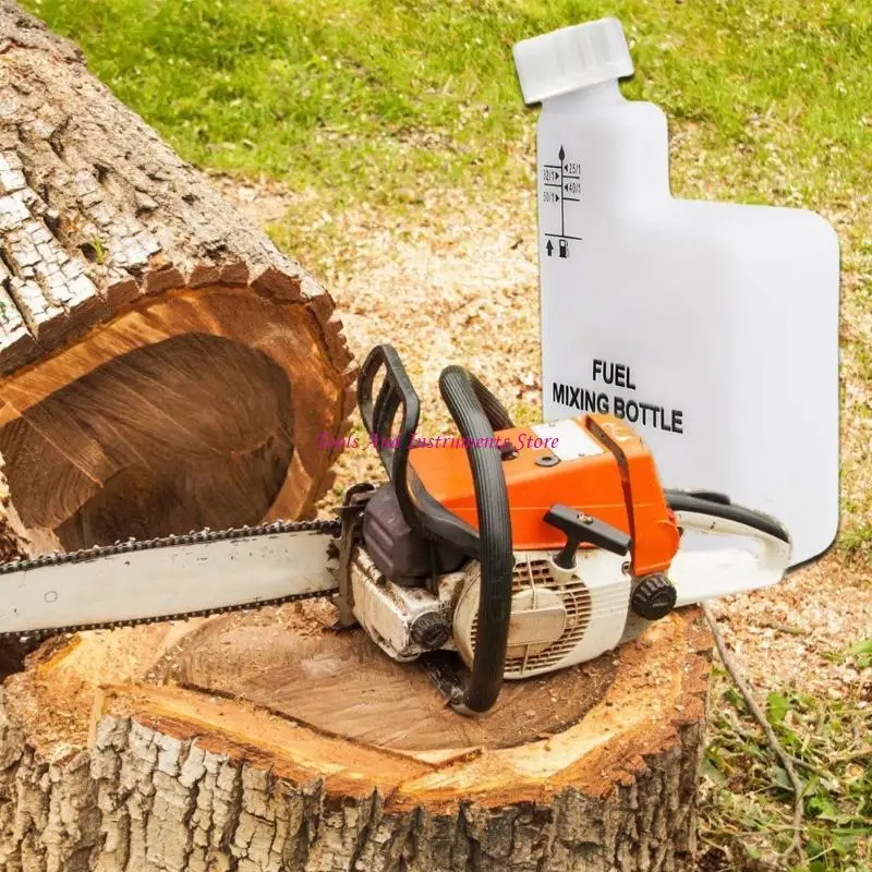 

Multiple Ratio 1L Fuels Oil Mixture Bottle for Chainsaws Trimmers Hedges Cutters C7AC