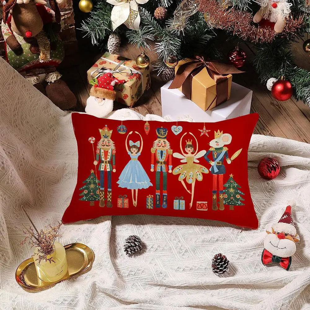 عيد الميلاد قطني أكياسها شجرة عيد الميلاد ثلج الديكور وسادة تغطي عيد الميلاد وسادة تغطي نافيداد السنة الجديدة هدية 2026 #4