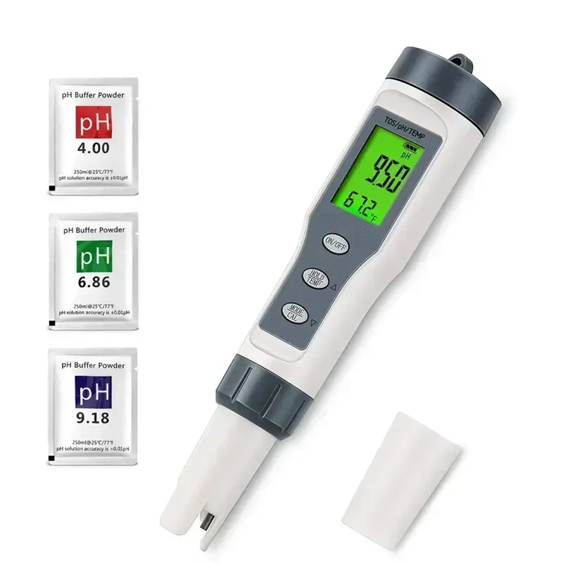 Swimming For For Tds/ph/temp Drinking Water, 1 In Tester 3 Water Meter, PH Digital Meter Water, Pool, Hydroponics