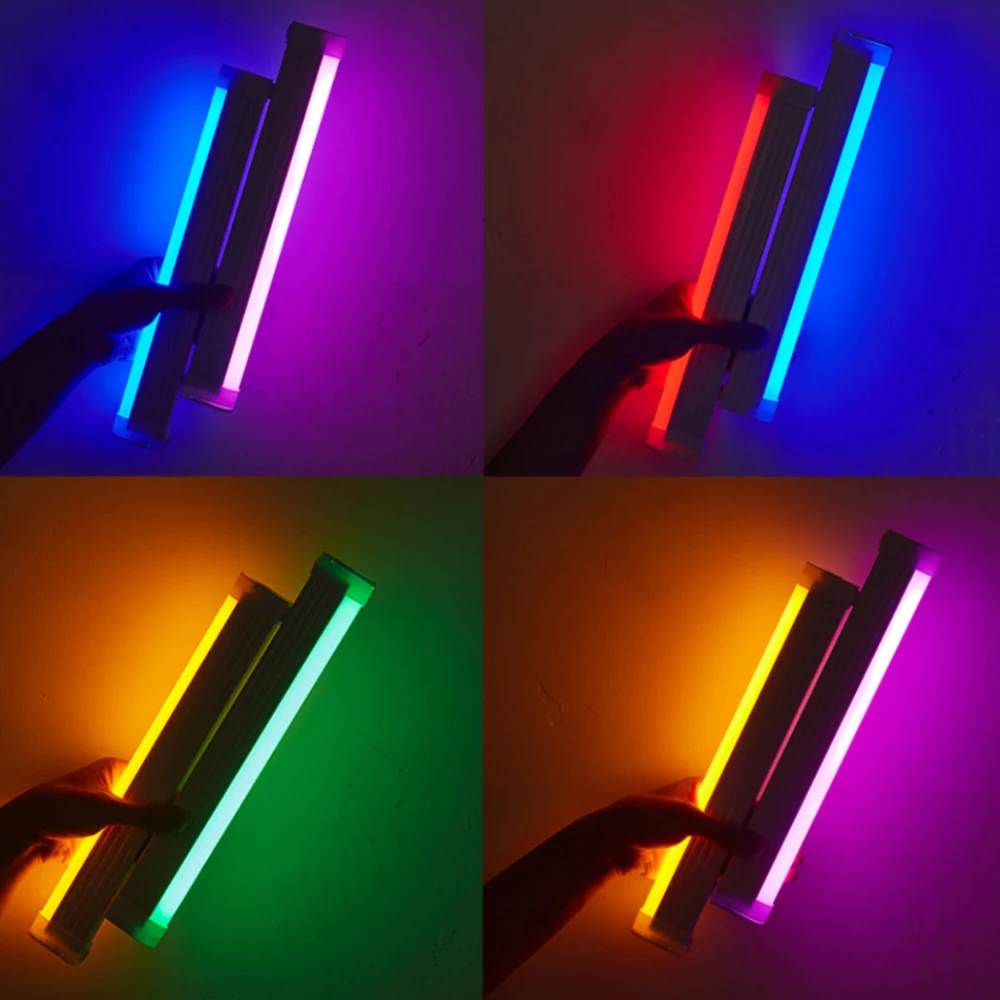 Handheld Fill Light USB LED Video Light Colorful Selfie Lamp USB Rechargable Battery Adjustable Flash Light Photography Lighting